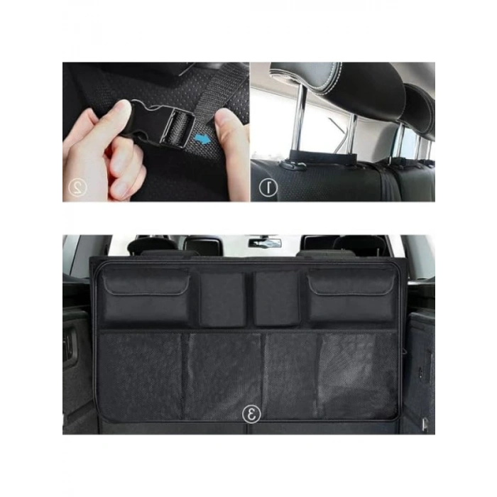 8 Bölmeli Araç Bagaj Organizeri