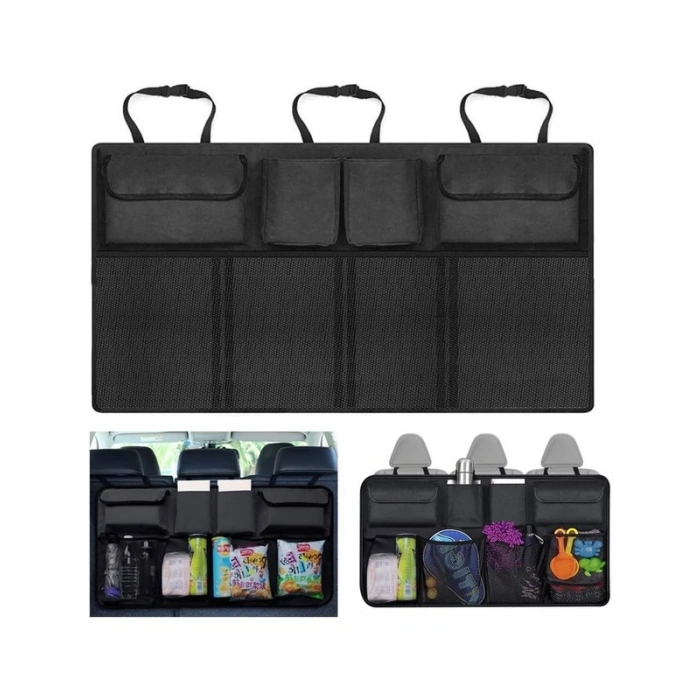 8 Cepli Araç Bagaj Düzenleyici, Fileli Çanta Organizer