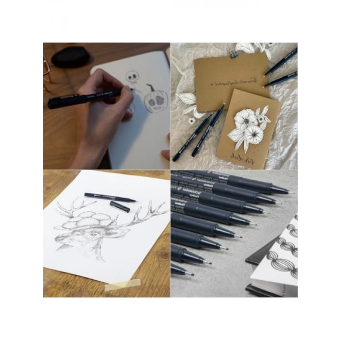 8li Blister Set - Profesyonel Teknik Çizim Kalemi