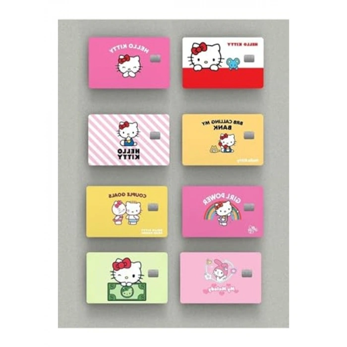 8li Desenli Sticker Seti, Kredi Kartı Kaplamaları