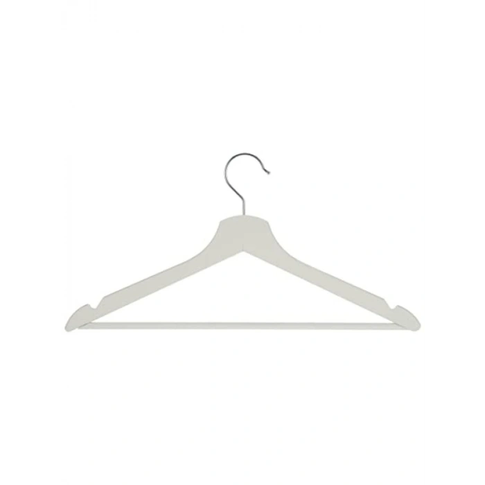 8li Paket Masif Ahşap Elbise Askısı