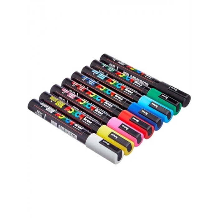 8li Su Boya İşaretleyici Seti, Doldurulabilir