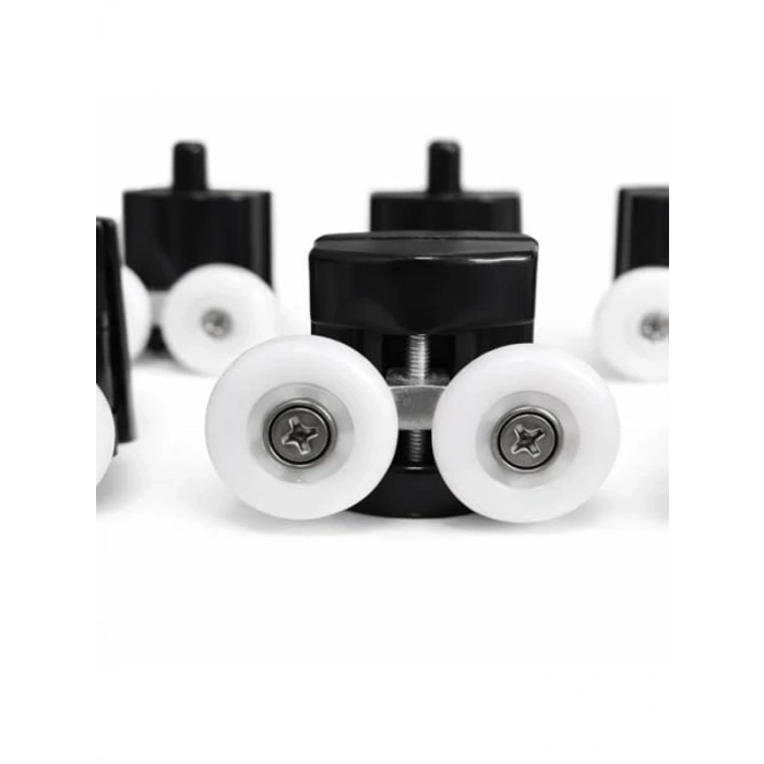 8li Takım Krom Duşakabin Tekerleği, 24 mm Çap ile Dayanıklı Yedek Parça