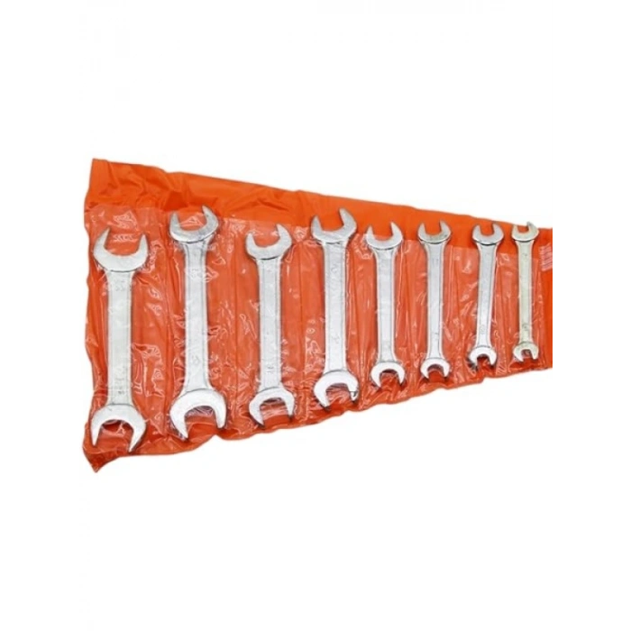 8 Parça Çift Taraflı Anahtar Seti 6-22MM, Taşınabilir Araç Tamir Seti