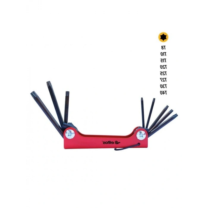 8 Parça Katlanabilir Çakı ve Alyan Seti, Korozyon Dirençli Çelikten