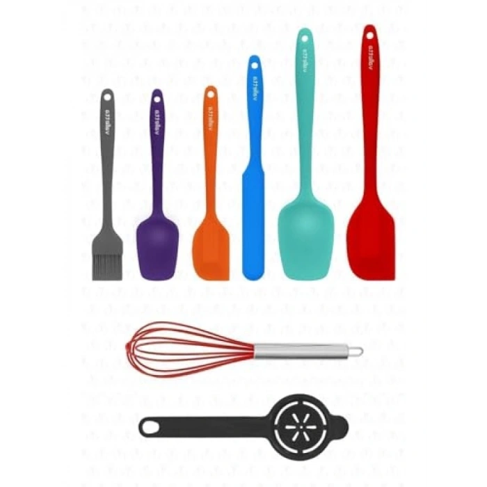 8 Parça Profesyonel Mutfak Seti - Yüksek Kaliteli Malzeme