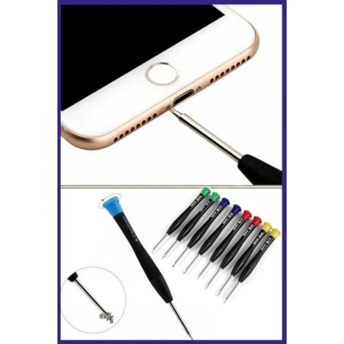 8 Parça Renkli Saatçi ve Telefoncu Tornavida Seti