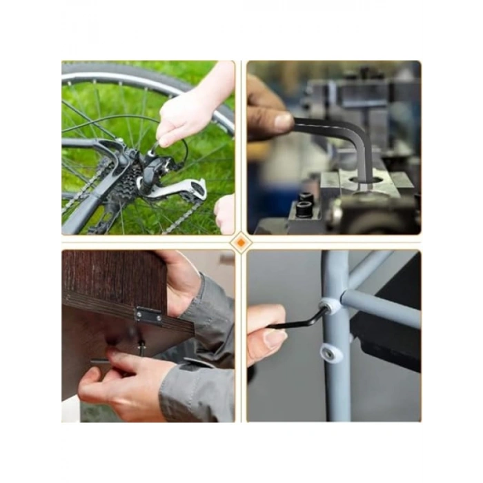 8 Parça Tork Uç Seti - Allen Anahtar Takımı