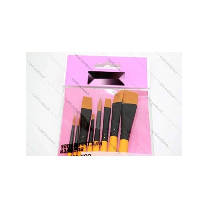 8 Parçalı Fırça Seti - No 6 Yüksek Kalite Sanat Araçları
