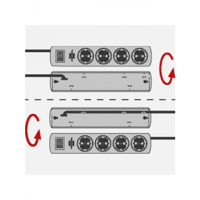 8 Soketli Uzatma Priz - 2 Metre
