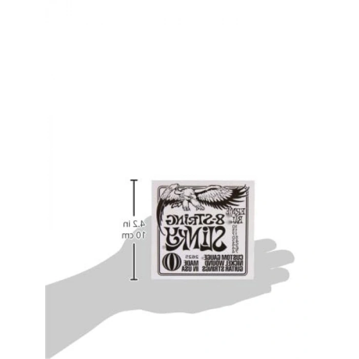 8 Telli Elektro Gitar Telleri, Nikel Kaplama, Ölçü 10-74