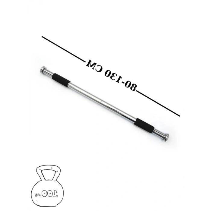 80-130cm Ayarlanabilir Barfiks Çubuğu, Süngerli Tasarım