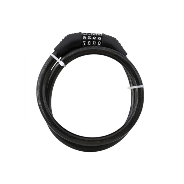 80 cm Çelik Hırsız Önleme Bisiklet Halat Zincir Kilidi - 12 mm Çap