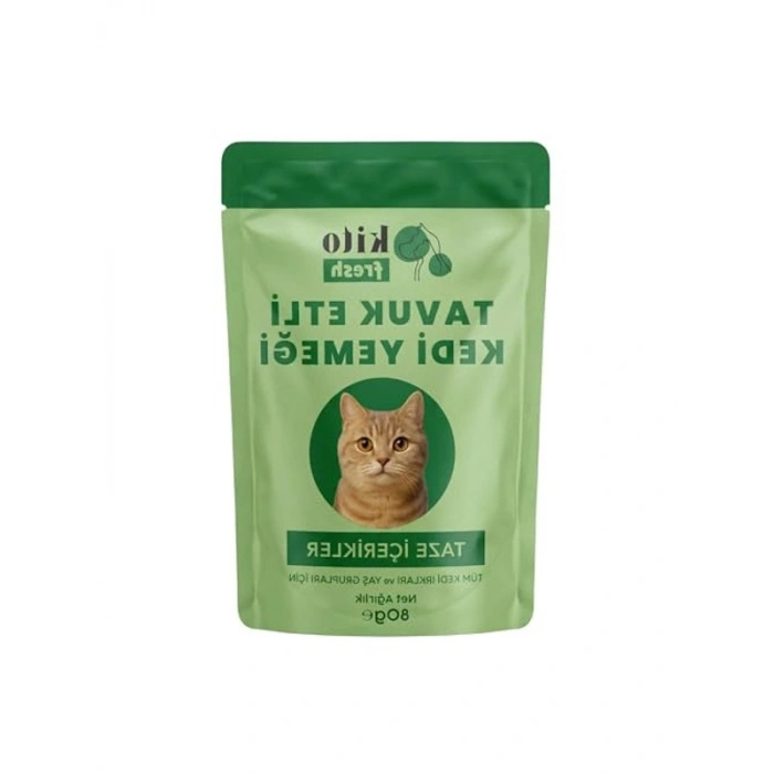 80 Gr Tavuk Etli Kedi Yemeği Paketi