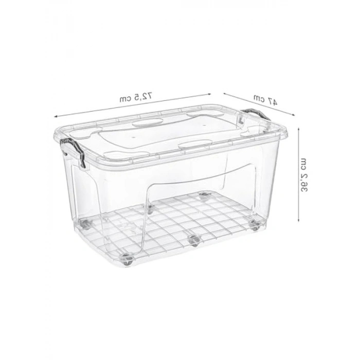 80 lt Kapasiteli Tekerlekli Saklama Kabı, Pratik Kullanım