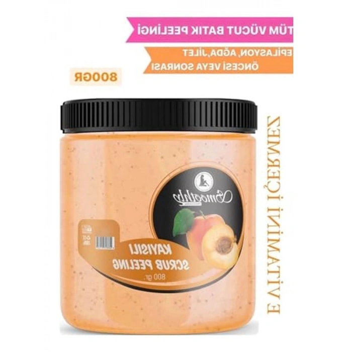 800 g Kayısı Aromalı Vücut Peelingi, Batık ve Çilek Bacak Onarıcı