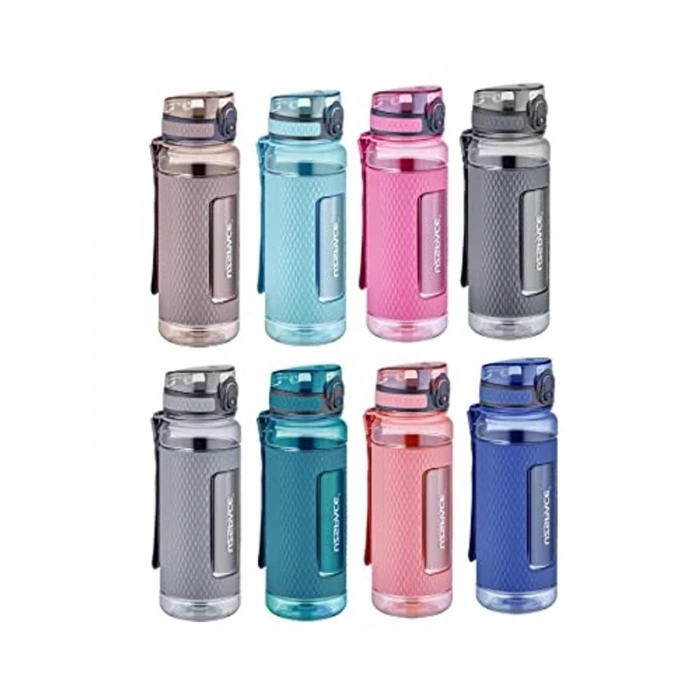 800ml Tritan Su Matarası, Silikon Korumalı ve Kaydırmaz Gövde