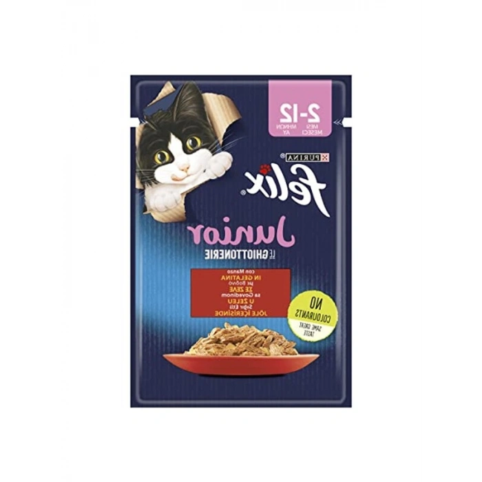 85 g Sığır Etli Yaş Kedi Maması - 5 Paket