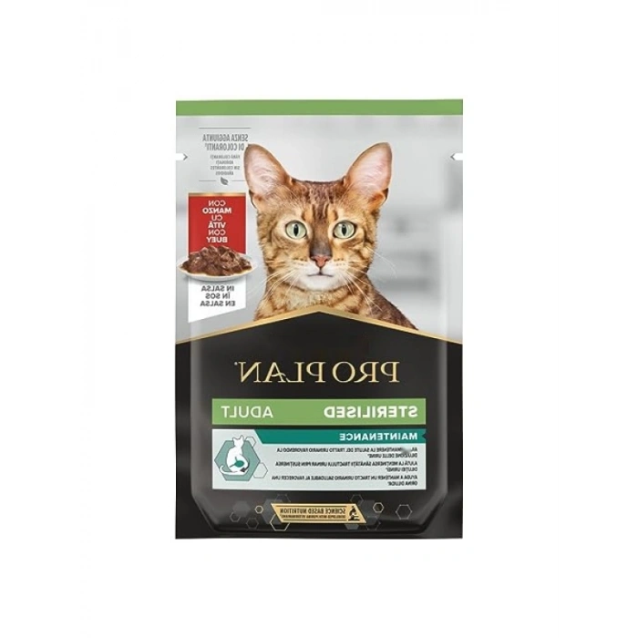 85 Gr Sığır Etli Kısır Kedi Yaş Maması