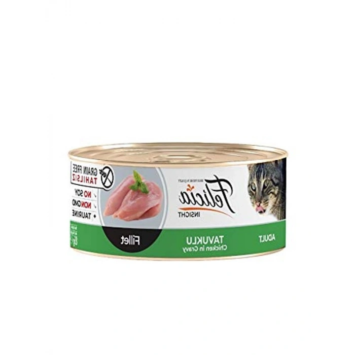 85 gr Tavuklu Fileto Yaş Kedi Maması, Tahılsız Seçenek