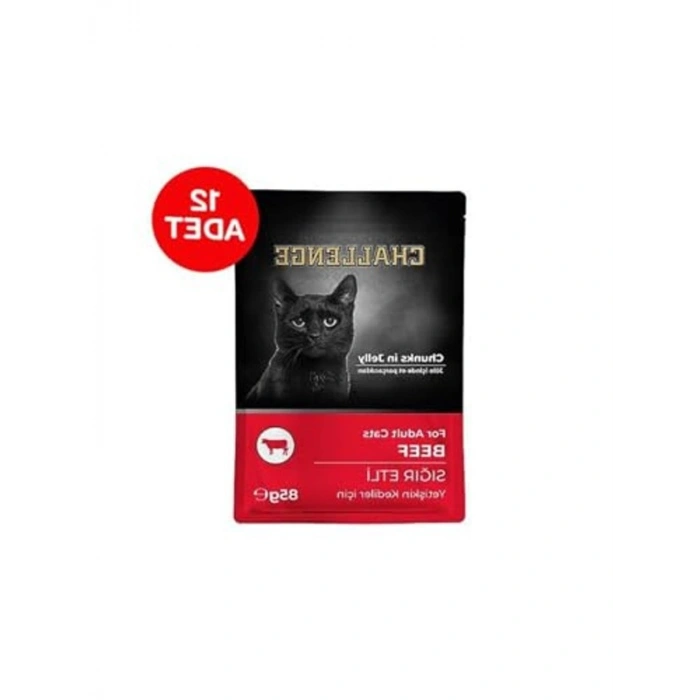 85 gr x 12 Adet Sığır Etli Yetişkin Kedi Yaş Maması