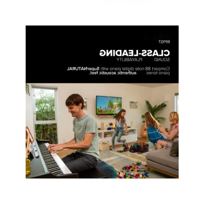 88 Tuşlu Siyah Dijital Duvar Piyanosu