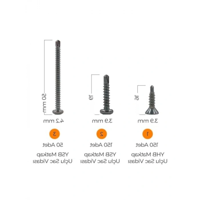 891 Parça Hobi Seti - 12 Çeşit Pul, Vida ve Dübel ile Organizer