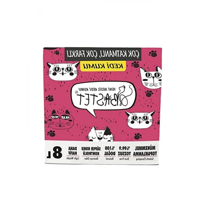 8Lt Kedi Kumu, Topaklanan ve Kokusuz Özel Formül