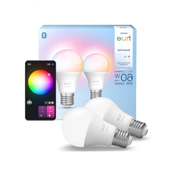 8W E27 Renkli Akıllı Ampul, 806 Lumen