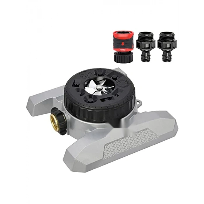 9-Desenli Çim Fıskiyesi Başlangıç Seti, Metal Taban ile