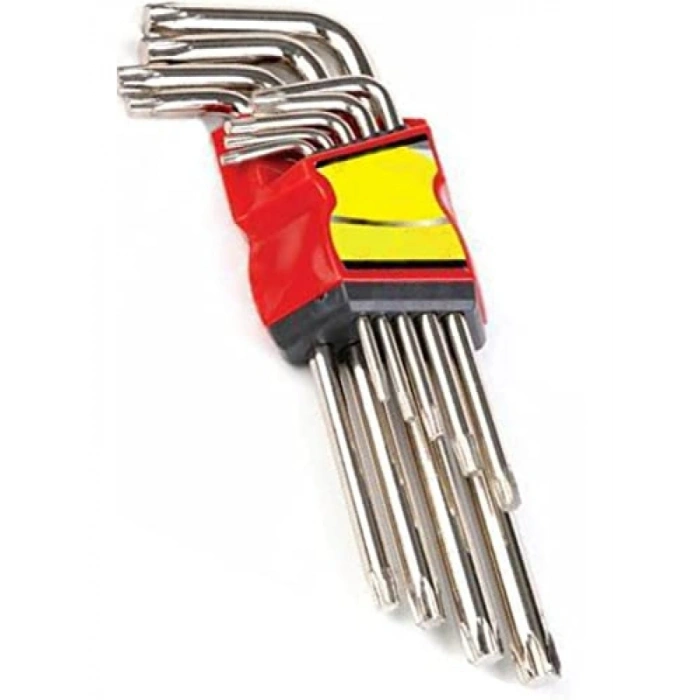 9 Parça Çelik Alyan Takımı, Tork Anahtarı Seti