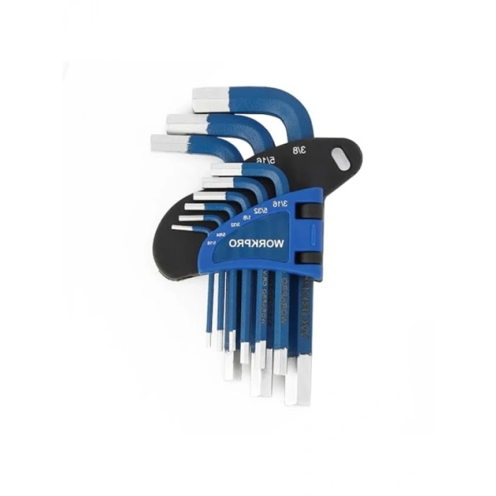 9 Parça Kısa Boy CR-V Metrik Allen Anahtar Takımı