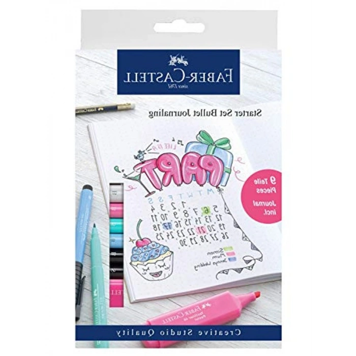 9 Parçalı Bullet Journaling Başlangıç Seti, Çok Renkli