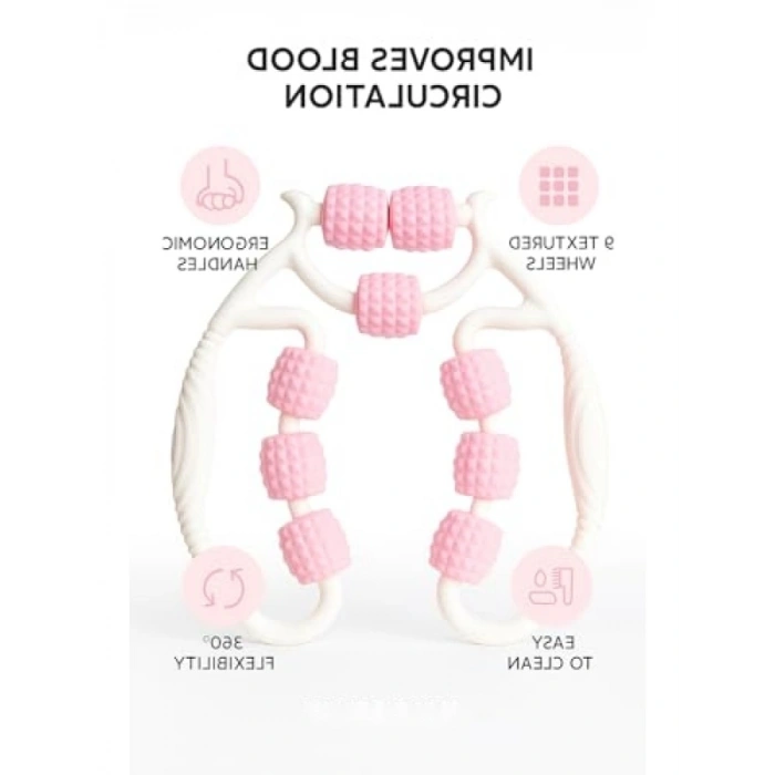 9 Tekerlekli Selülit Masaj Aleti - Vücut Şekillendirici