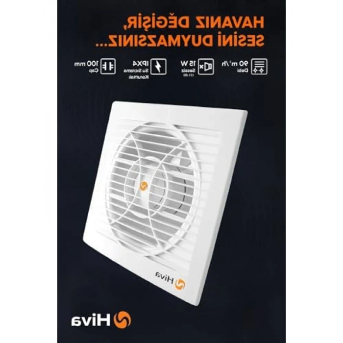 90 m³/H Debili Sessiz Banyo ve Tuvalet Aspiratörü