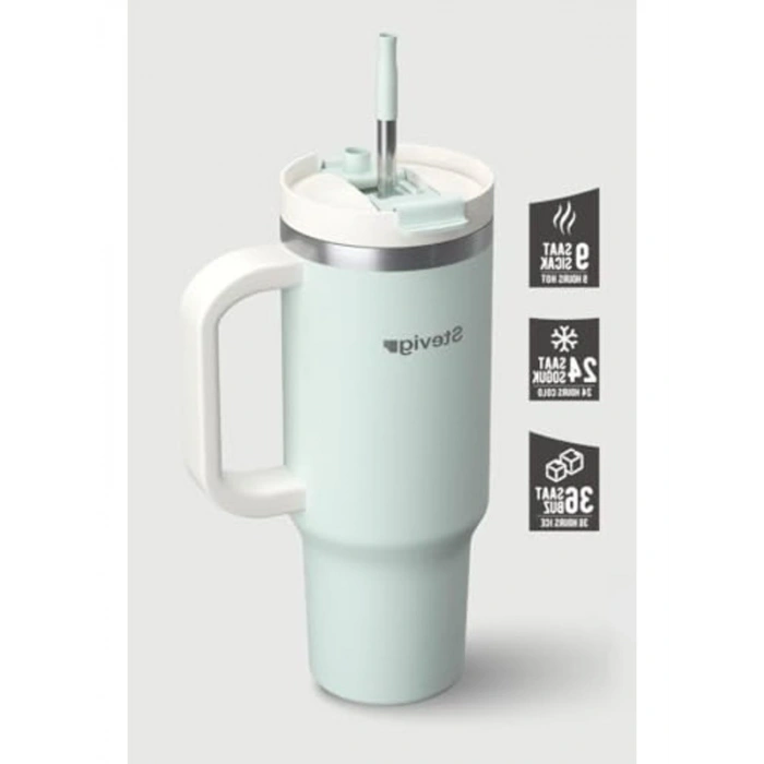 900 ML Sızdırmaz Çelik Termos, 2 Moods Tuck-in Tumbler