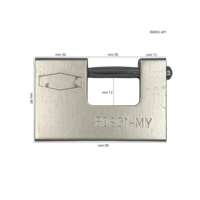 90mm Kayar Milli Asma Kilit, Güvenli ve Dayanıklı