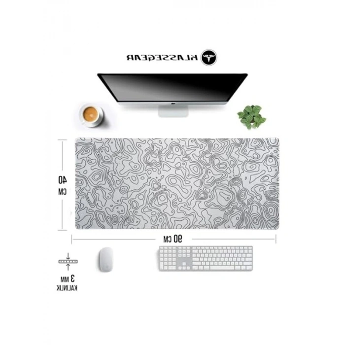 90x40 cm Dikişli Kenar Gaming Mouse Pad, Farklı Desen Seçenekleri ile