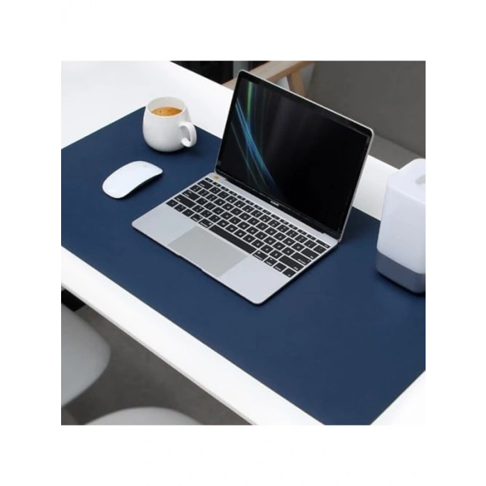 90x45 cm Çift Taraflı Deri Mouse Pad, Suya Dayanıklı