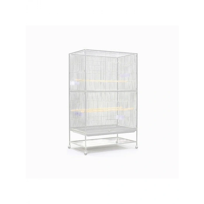 90x58,4x152,4 cm Beyaz Ayaklı Kafes