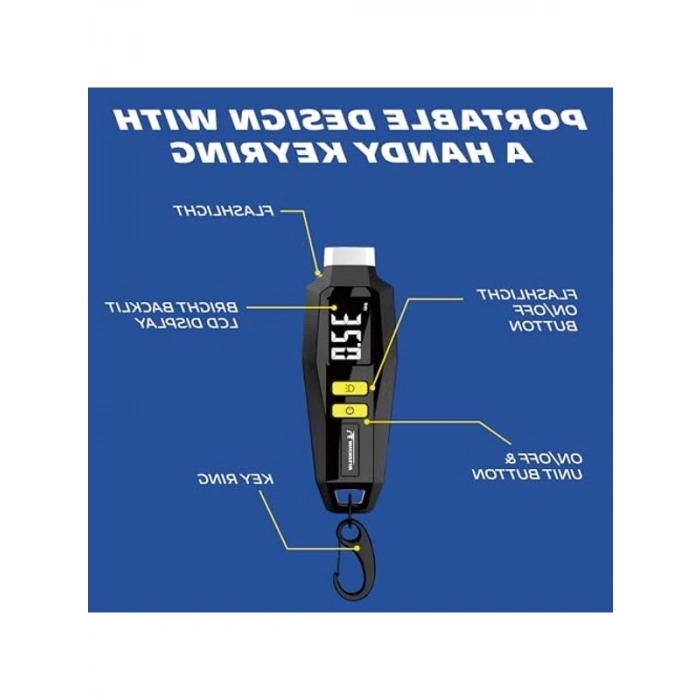 99PSI Dijital Lastik Basınç Ölçer ile Doğru Ölçüm Yapın