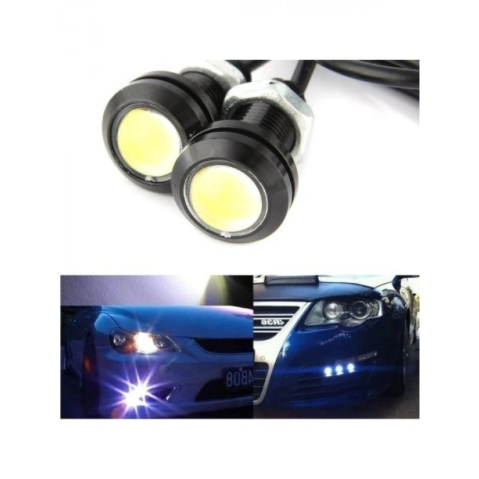 9W 12V Beyaz LED Ampul, 18 mm Çap, Universel Sinyal Kontrol Lambası