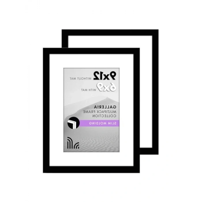 9x12 inç Siyah Resim Çerçevesi Seti