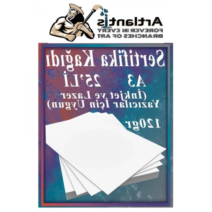 A3 Boyutunda Kalın Fotokopi Kağıdı, 120 gr, 25 Adet