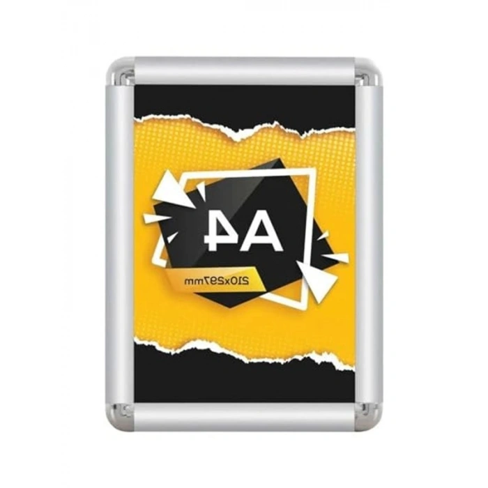 A4 alüminyum aç-kapa çerçeve, köşe tasarımıyla