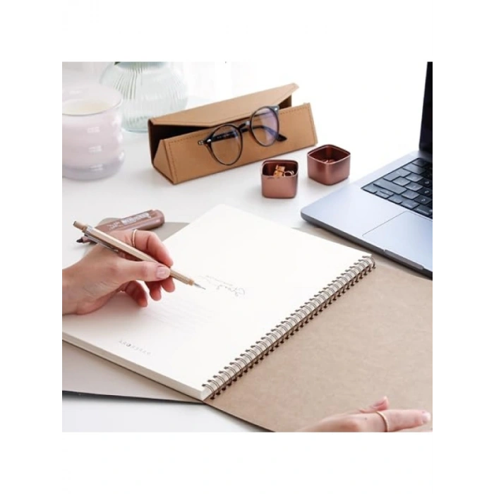 A4 Boyutu Kareli Not Defteri | 110 Gram Kalın Kağıt | 70 Yaprak