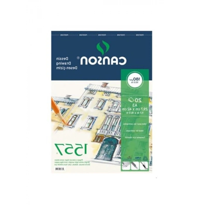 A4 boyutunda 20 yaprak üstten spiralli resim defteri, 180 gr