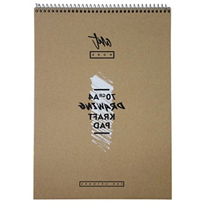 A4 Boyutunda 70 gr Kraft Çizim Bloku