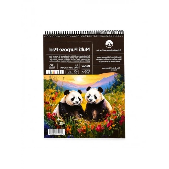 A4 Boyutunda İnce Dokulu Çok Amaçlı Defter, 200 G/m2, 20 Yaprak