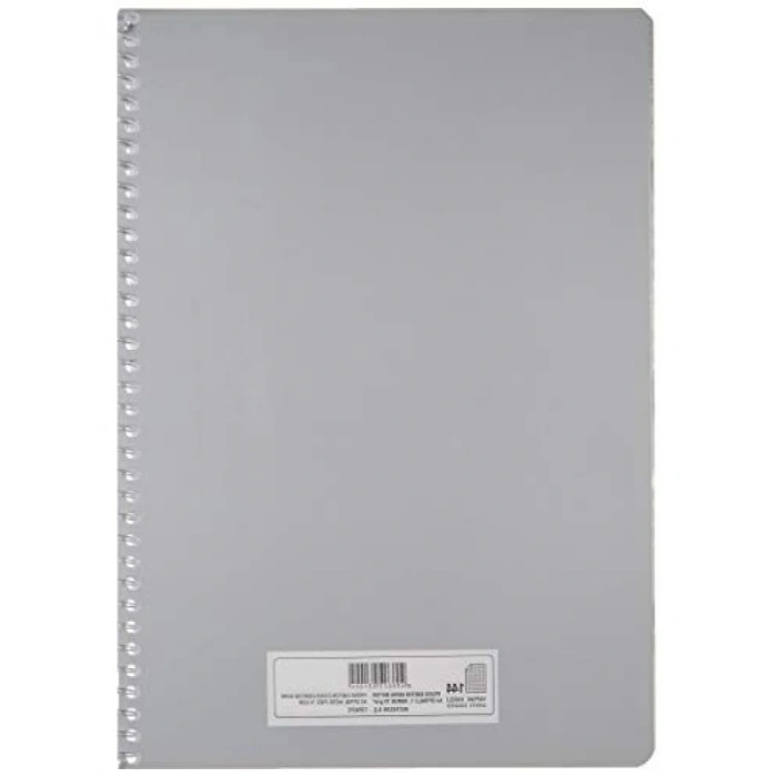 A4 Boyutunda Karton Kapaklı Spiralli Defter - 144 Yaprak, Kareli